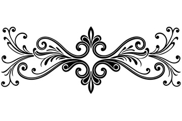 Flourished Divider Design in Traditional Vintage Theme