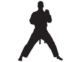 KARATE MAN SILHOUETTE