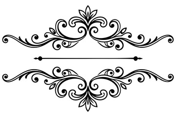 Vintage Ornament Divider for Wedding or Formal Projects