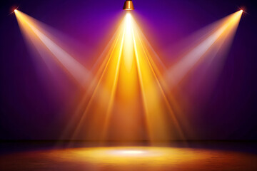 Dark Gradient Backdrop with Colorful Torch Light & Smoky Atmosphere