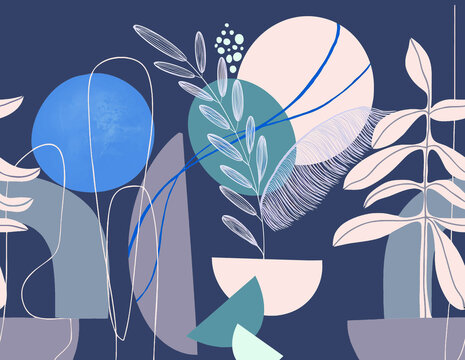 multi colored decorated hand drawn rendered traced allover ornamental base background repeat pattern geometrical texture border ethnic tribal creative Kalamkari design motif flower
