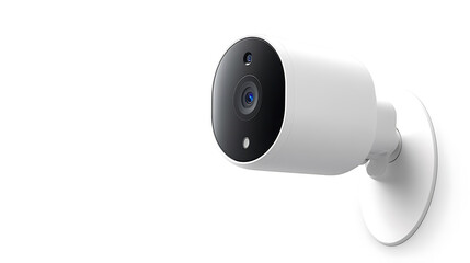 Wall-Mounted Security Camera with Circular Design