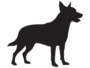 LANCASHIRE HEELER DOG SILHOUETTE