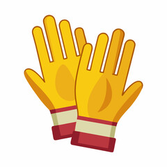 Obraz premium Simple Gloves Vector