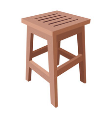 wooden chair isolated vector stock,icon, graphic, illustration vector design