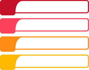 Fototapeta premium set of colorful vector banners