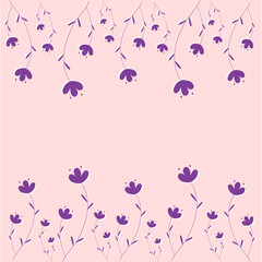 Hand drawn flower background cover book