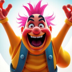 happy girl with big smile