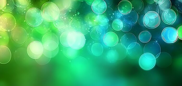 Luminous Circular Bokeh Effect, Creating Depth and Dynamic Visual Appeal