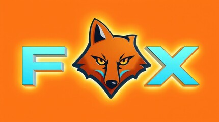 Fototapeta premium fox with a letter