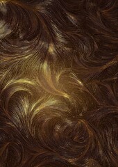 Fototapeta premium Luxurious Golden Swirls Abstract Background Texture Design Elegant Brown Gold Pattern