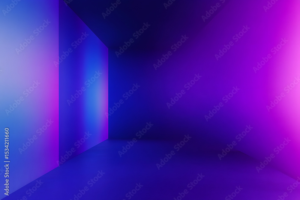Poster abstract gradient background. ultraviolet glow on a dark abstract background. empty wallpaper templa