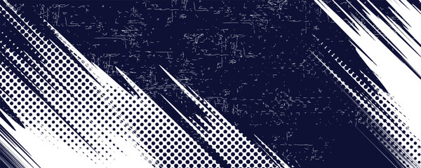 white color pattern gradient grunge texture background. Dots pop art comics sport style Abstract background dark blue with modern corporate concept. vector illustration