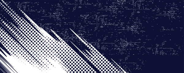 white color pattern gradient grunge texture background. Dots pop art comics sport style Abstract background dark blue with modern corporate concept. vector illustration