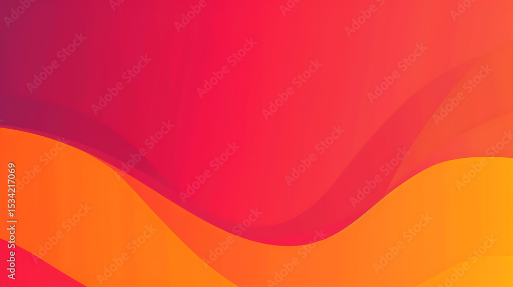Aufkleber a vibrant gradient background featuring a blend of orange, red, yellow, and purple hues with smooth,