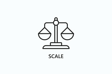 Scale Icon Or Logo Isolated Illustration