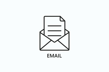 Email Icon Or Logo Isolated Illustration