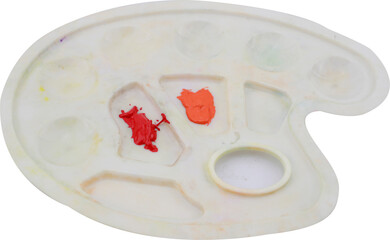 color pallet on transparent background