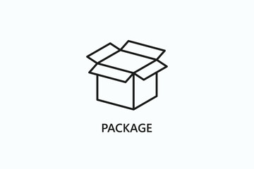 Package Icon Or Logo Isolated Illustration