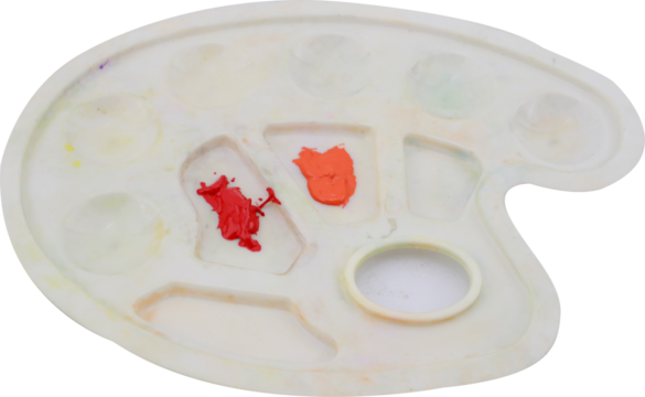 color pallet on transparent background