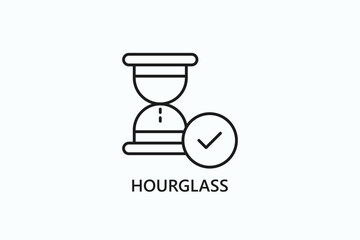 Hourglass Icon Or Logo Isolated Illustration