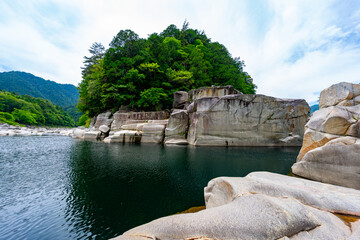 長野県 寝覚の床の風景