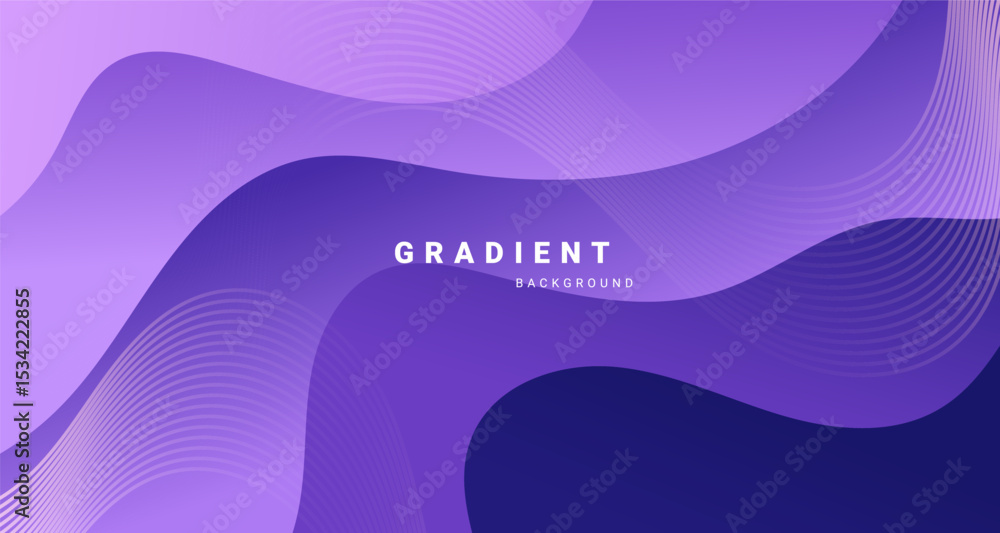 Poster Vibrant abstract background with smooth wave gradient and flowing lines