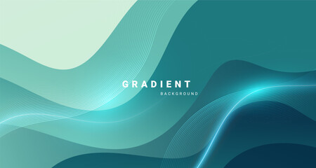 Abstract background with flowing wave pattern and smooth gradient