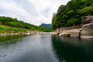 長野県 寝覚の床の風景