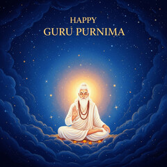 Happy Guru Purnima: Guru Meditating Night