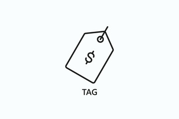 Tag Icon Or Logo Isolated Illustration