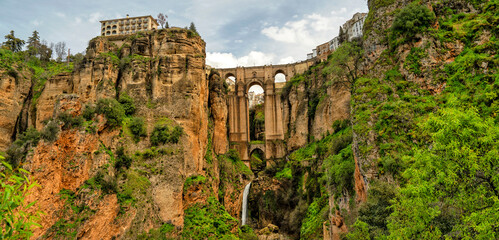 Ronda, Spain. Historic town of Andalusia. Travel and tourism beautiful cities of Spain	