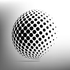 abstract background 3d dot