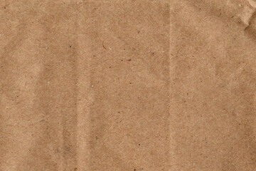 Wrinkled Brown Kraft Paper Texture