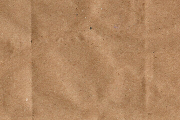 Wrinkled Brown Kraft Paper Texture