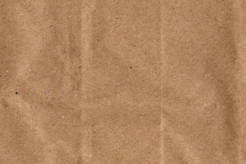 Wrinkled Brown Kraft Paper Texture