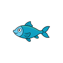 Obraz premium vector illustration of a fish