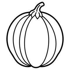 Chayote line art vector