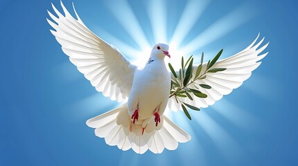 Obraz premium Dove of Peace: A Symbol of Tranquility and Hope