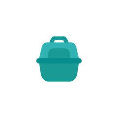 Green Pet Litter Box Icon