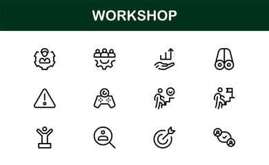 Creative Workshop Icon Set - Premium Editable icons for Tools, Maintenance, and Do-It-Yourself-Themed Projects
