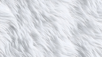 Obraz premium Close-Up of White Fur Seamless Texture