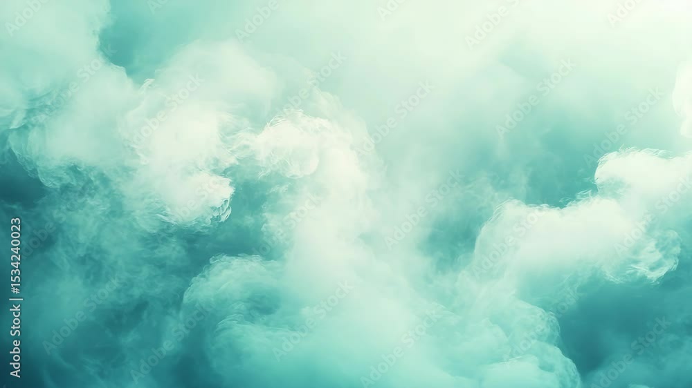 Poster serene sky clouds with soft light and fluffy texture for calm atmosphere