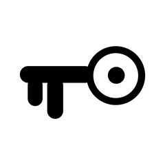 vector illustration of a key