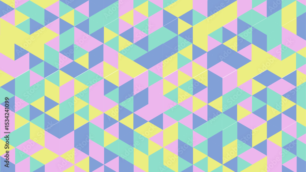 Poster abstract colorful seamless geometric pattern polygon mosaic vector background illustration. modern g