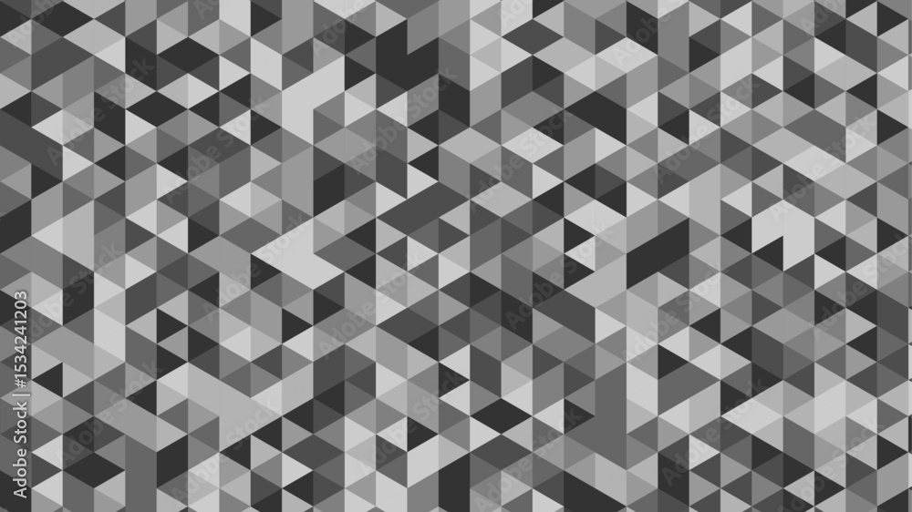 Poster abstract gray seamless geometric pattern polygon mosaic vector background illustration.seamless blac