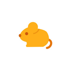 Cute Orange Mouse Icon