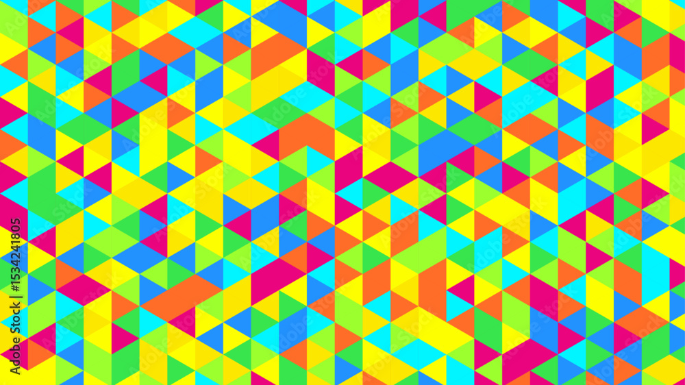Poster abstract colorful seamless geometric pattern polygon mosaic vector background illustration. modern g