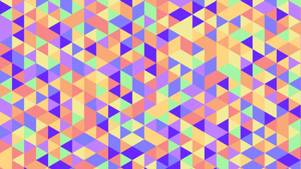 Abstract colorful seamless geometric pattern polygon mosaic vector background illustration. Modern geometric abstract seamless pattern vector background. Ornagte low poly background design.
