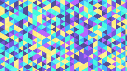 Abstract colorful seamless geometric pattern polygon mosaic vector background illustration. Modern geometric abstract seamless pattern vector background. Ornagte low poly background design.